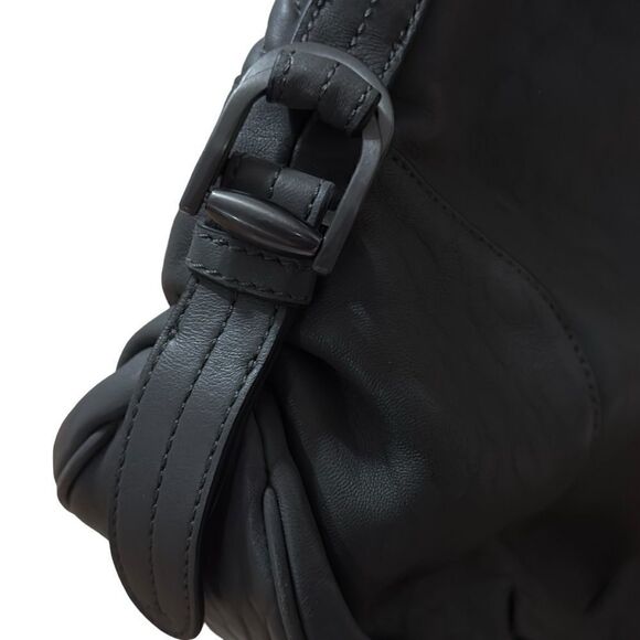 Vince Camuto Genuine Leather Grey Hobo Bag - Picture 6 of 14